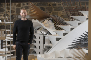 Damien Van Brandenburg of Architecture Van Brandenburg in his studio on Princes St, Dunedin, New Zealand.